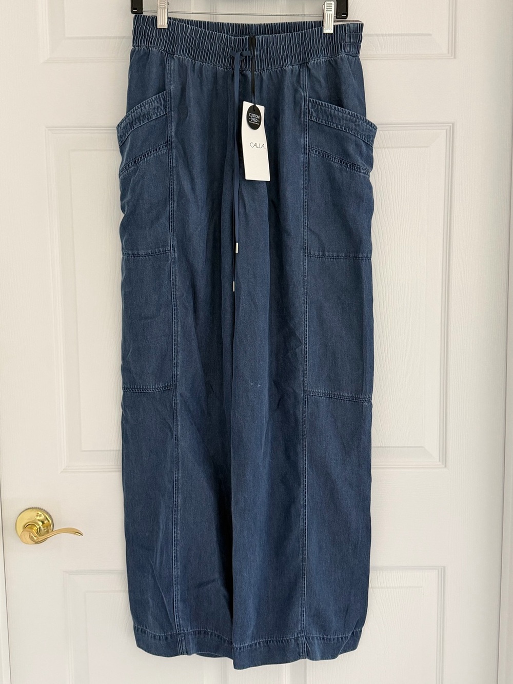 CALIA by Carrie Underwood Women’s Relaxed Dark Indigo Denim Wide Leg pant